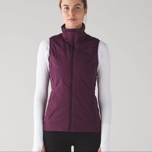 Lululemon Run For Cold Plum Vest